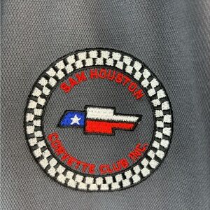 Sam Houston Corvette Club M Performance Dri-Tech Gray Polo Shirt